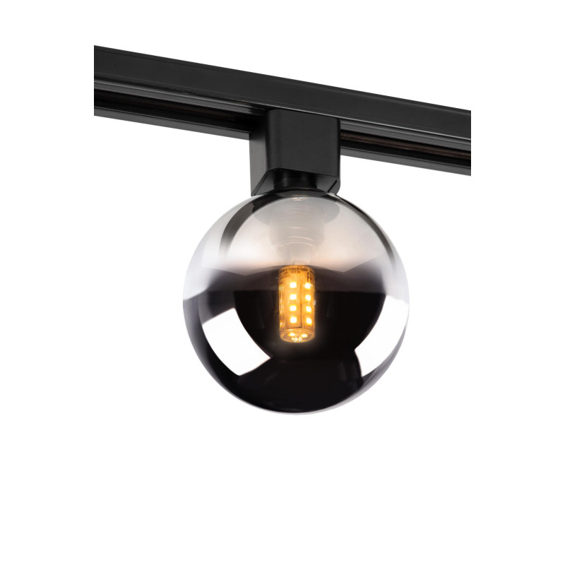 Lucide TRACK TYCHO Spot sur rail - Système de rail monophasé / Éclairage sur rail - 1xG9 - Smoke(Extension)