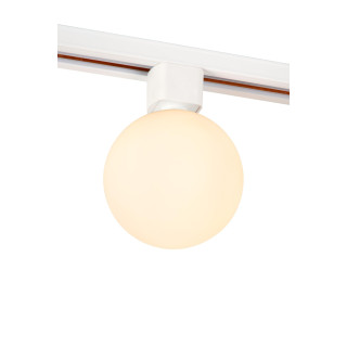Lucide TRACK TYCHO Spot sur rail - Système de rail monophasé / Éclairage sur rail - - L 10 x P 10 x H 15 cm - Opalin / Blanc
