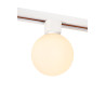 Lucide TRACK TYCHO Spot sur rail - Système de rail monophasé / Éclairage sur rail - - L 10 x P 10 x H 15 cm - Opalin / Blanc