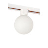 Lucide TRACK TYCHO Spot sur rail - Système de rail monophasé / Éclairage sur rail - - L 10 x P 10 x H 15 cm - Opalin / Blanc