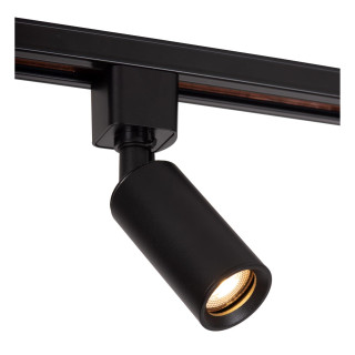 Lucide TRACK RITMO Spot sur rail - Système de rail monophasé / Éclairage sur rail - 1xGU10/MR11 - Noir (Extension)