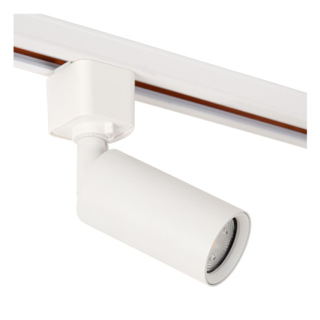 Lucide TRACK RITMO Spot sur rail - Système de rail monophasé / Éclairage sur rail - 1xGU10/MR11 - Blanc (Extension)