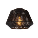 Lucide JESSICA - Plafonnier - Ø 30 cm - 1xE27 - Noir