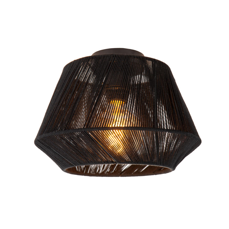 Lucide JESSICA - Plafonnier - Ø 30 cm - 1xE27 - Noir