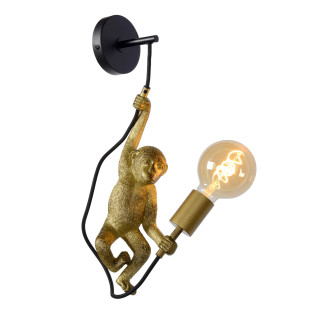 Lucide EXTRAVAGANZA CHIMP - Applique murale - 1xE27 - Noir