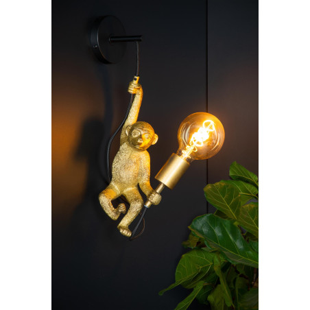 Lucide EXTRAVAGANZA CHIMP - Applique murale - 1xE27 - Noir