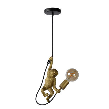 Lucide EXTRAVAGANZA CHIMP - Suspension - Ø 17,6 cm - 1xE27 - Noir