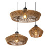Lucide YUNKAI - Suspension - Ø 60 cm - 3xE27 - Naturel