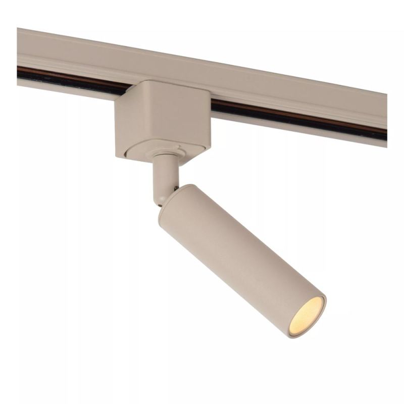 Lucide TRACK KEONI Spot sur rail - Système de rail monophasé / Éclairage sur rail - 1xG9 - Taupe(Extension)