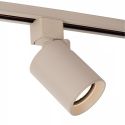 Lucide TRACK NIGEL Spot sur rail - Système de rail monophasé / Éclairage sur rail - 1xGU10 - Taupe(Extension)