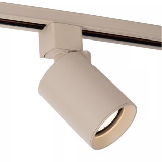 Lucide TRACK NIGEL Spot sur rail - Système de rail monophasé / Éclairage sur rail - 1xGU10 - Taupe(Extension)