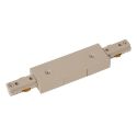 Lucide TRACK Alimentation - Système de rail monophasé / Éclairage sur rail - Double - Taupe (Extension)