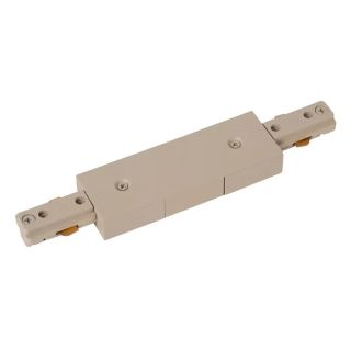 Lucide TRACK Alimentation - Système de rail monophasé / Éclairage sur rail - Double - Taupe (Extension)