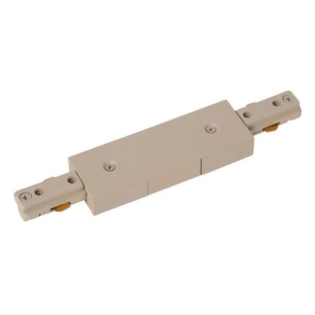 Lucide TRACK Alimentation - Système de rail monophasé / Éclairage sur rail - Double - Taupe (Extension)