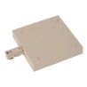 Lucide TRACK Alimentation - Système de rail monophasé / Éclairage sur rail - Simple/Double - Taupe(Extension)