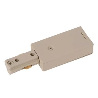 Lucide TRACK Alimentation - Système de rail monophasé / Éclairage sur rail - Simple - Taupe (Extension)