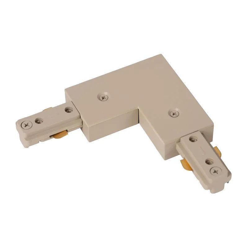 Lucide TRACK connecteur en L - Système de rail monophasé / Éclairage sur rail - Droit - Taupe (Extension)