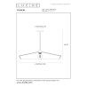Lucide YUNKAI - Suspension - Ø 70 cm - 1xE27 - Naturel