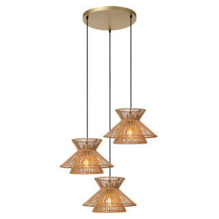 Lucide TASMAN - Suspension - 3xE27 - Naturel