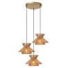 Lucide TASMAN - Suspension - 3xE27 - Naturel