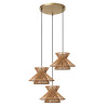 Lucide TASMAN - Suspension - 3xE27 - Naturel
