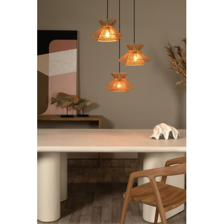 Lucide TASMAN - Suspension - 3xE27 - Naturel