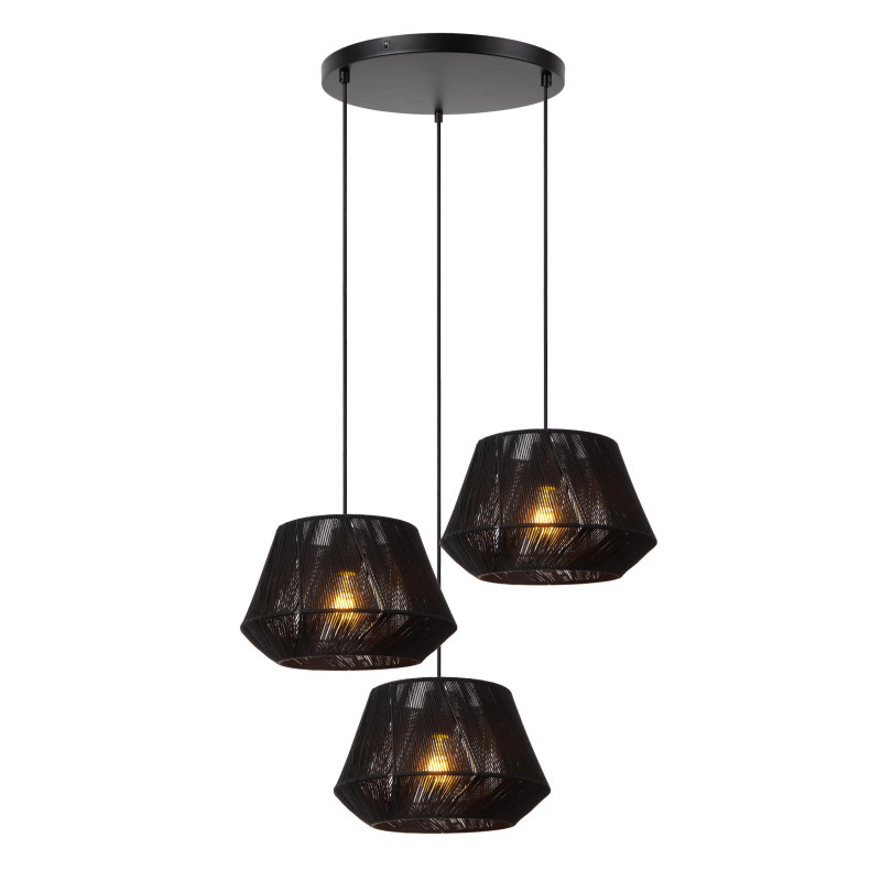 Lucide JESSICA - Suspension - Ø 35,5 cm - 3xE27 - Noir