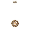 Lucide HANNELORE - Suspension - Ø 30 cm - 1xE27 - Or Mat / Laiton
