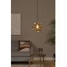 Lucide HANNELORE - Suspension - Ø 30 cm - 1xE27 - Or Mat / Laiton