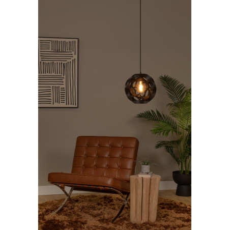 Lucide HANNELORE - Suspension - Ø 30 cm - 1xE27 - Noir