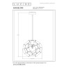 Lucide HANNELORE - Suspension - Ø 30 cm - 1xE27 - Noir