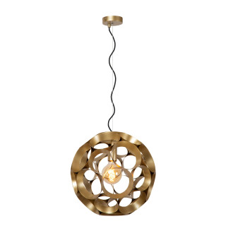 Lucide HANNELORE - Suspension - Ø 40 cm - 1xE27 - Or Mat / Laiton