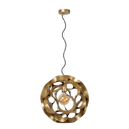 Lucide HANNELORE - Suspension - Ø 40 cm - 1xE27 - Or Mat / Laiton