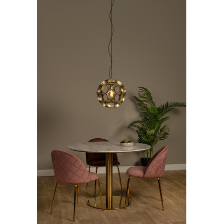 Lucide HANNELORE - Suspension - Ø 40 cm - 1xE27 - Or Mat / Laiton