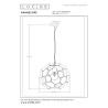 Lucide HANNELORE - Suspension - Ø 40 cm - 1xE27 - Noir