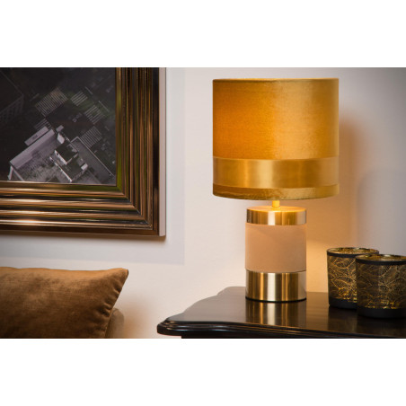 Lucide EXTRAVAGANZA FRIZZLE - Lampe de table - Ø 18 cm - 1xE14 - Jaune