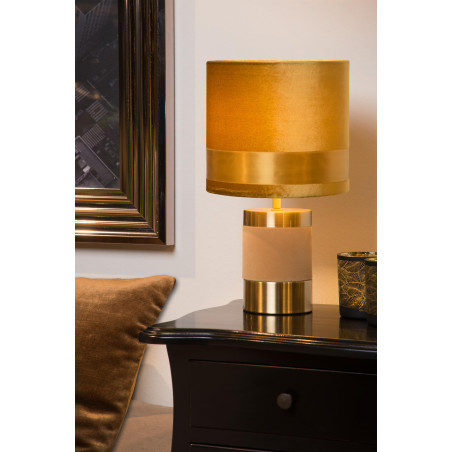 Lucide EXTRAVAGANZA FRIZZLE - Lampe de table - Ø 18 cm - 1xE14 - Jaune