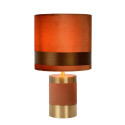 Lucide EXTRAVAGANZA FRIZZLE - Lampe de table - Ø 18 cm - 1xE14 - Brun
