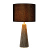Lucide EXTRAVAGANZA VELVET - Lampe de table - Ø 25 cm - 1xE27 - Noir