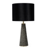 Lucide EXTRAVAGANZA VELVET - Lampe de table - Ø 25 cm - 1xE27 - Noir