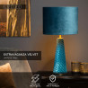 Lucide EXTRAVAGANZA VELVET - Lampe de table - Ø 25 cm - 1xE27 - Turquoise