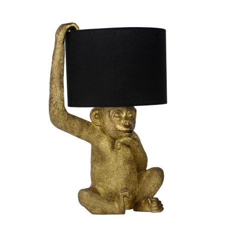 Lucide EXTRAVAGANZA CHIMP - Lampe de table - Ø 30 cm - 1xE14 - Noir