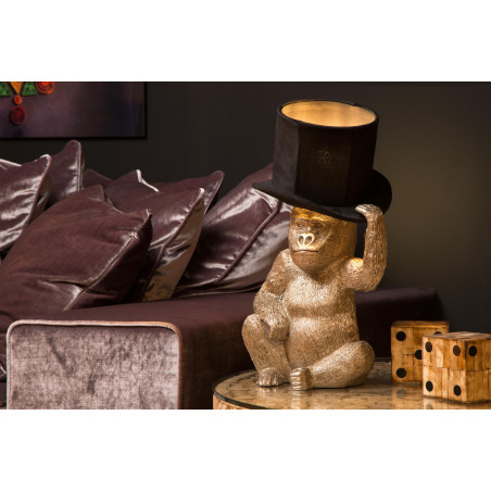 Lucide EXTRAVAGANZA GUST - Lampe de table - Ø 22 cm - 1xE14 - Noir