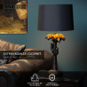 Lucide EXTRAVAGANZA COCONUT - Lampe de table - Ø 30,5 cm - 1xE27 - Noir