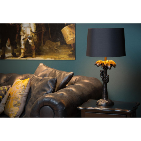 Lucide EXTRAVAGANZA COCONUT - Lampe de table - Ø 30,5 cm - 1xE27 - Noir