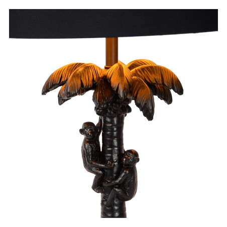 Lucide EXTRAVAGANZA COCONUT - Lampe de table - Ø 30,5 cm - 1xE27 - Noir