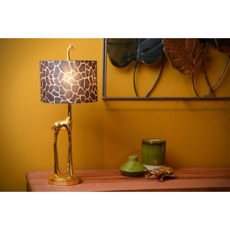 Lucide EXTRAVAGANZA MISS TALL - Lampe de table - Ø 25 cm - 1xE27 - Or Mat / Laiton