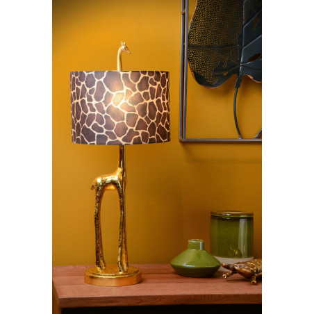Lucide EXTRAVAGANZA MISS TALL - Lampe de table - Ø 25 cm - 1xE27 - Or Mat / Laiton
