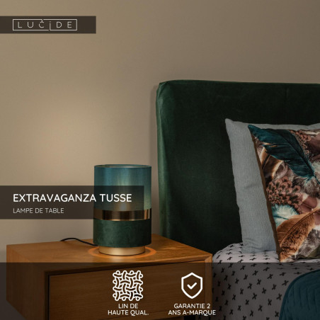 Lucide EXTRAVAGANZA TUSSE - Lampe de table - Ø 15 cm - 1xE14 - Vert