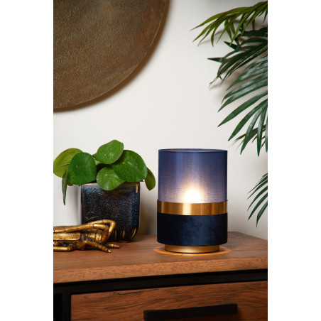 Lucide EXTRAVAGANZA TUSSE - Lampe de table - Ø 15 cm - 1xE14 - Bleu